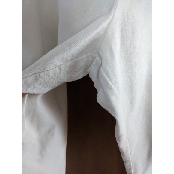 Perry Ellis Portfolio Travel Luxe White Linen Cotton Blend Pants Men's - Picture 5 of 9